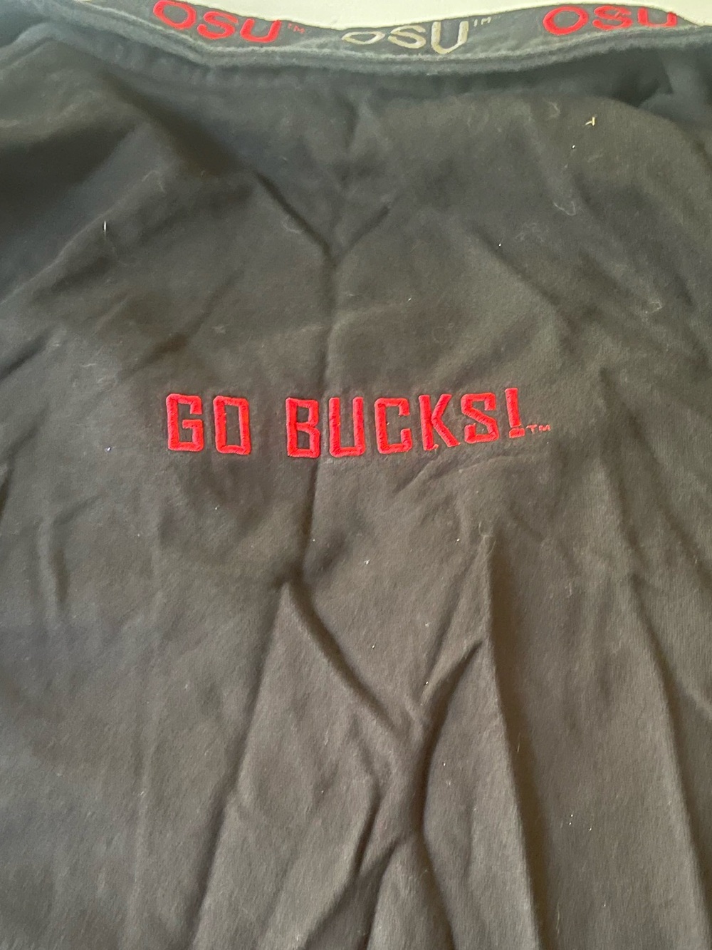 Ohio State Black OSU Zip-Up Jacket with Red Accents - Picture 3 of 3